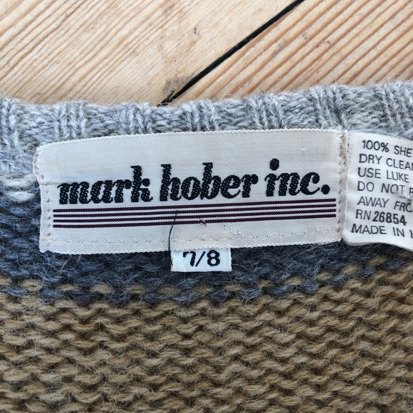 Vintage belted 100% wool cardigan 3/4 sleeves - Picture 8 of 8